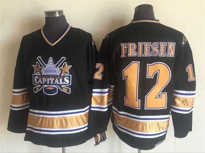 Capitals 12 Friesen Black CCM Throwback Stitched Jersey,We sell and wholesale Capitals 12 Friesen Black CCM Throwback Stitched Jersey on line form chian!